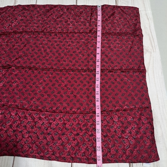 Accessories - Red Paisley Scarf Handmade